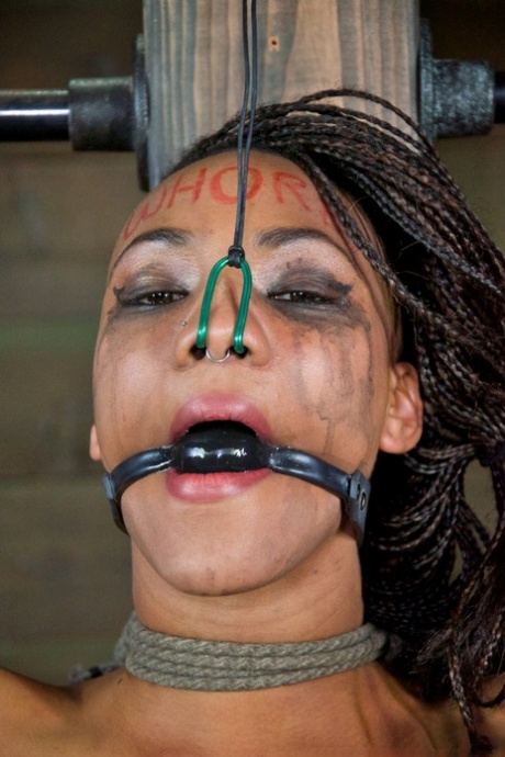 Teen pain sluts are kept in a cage until time for extreme bondage session
