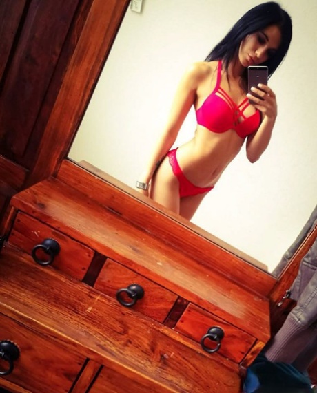 Twin girls takes self shots while clothed and in lingerie