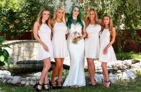 A wedding reception ends up being the perfect setting for group sex