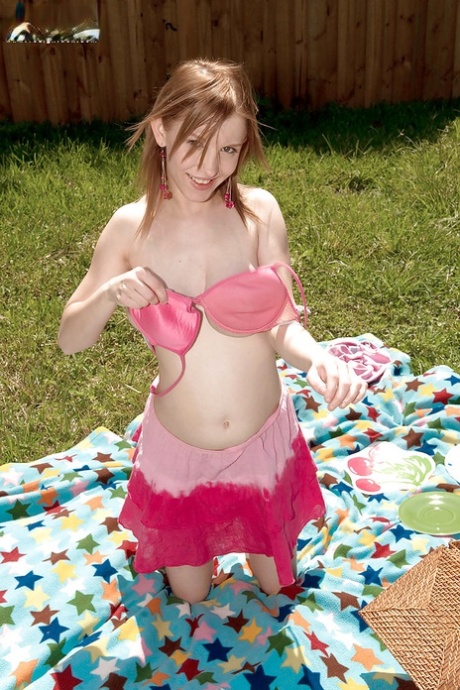 Truly amazing outdoor teen breast fuck with busty Missy Mae