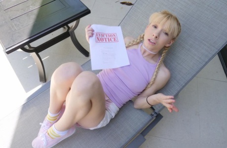 Flexible blonde teen with tiny tits Kenzie Reeves gets fucked and jizzed