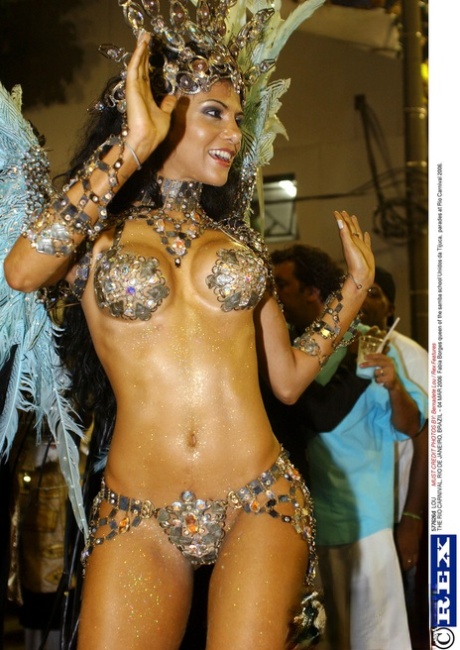 Alluring Latinas in sexy costumes expose their hot curves at the Rio Carnival