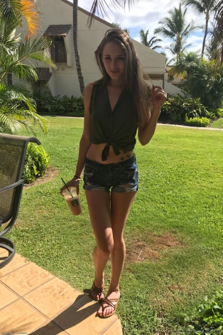 Skinny teen Kyler Quinn flashes her intimate parts in a public compilation