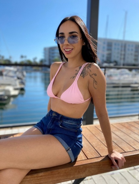 Italian babe with a big booty Gaby Ortega rides a big dick POV style