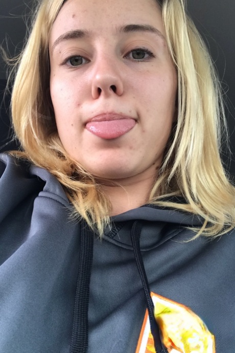 Cute amateur girlfriend Haley Reed exposes her hard nips and touches her twat