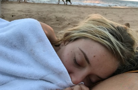 Cute amateur girlfriend Haley Reed exposes her hard nips and touches her twat