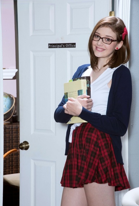 Teen amateur schoolgirl Blaire Ivory gets stripped and fucked by her tutor